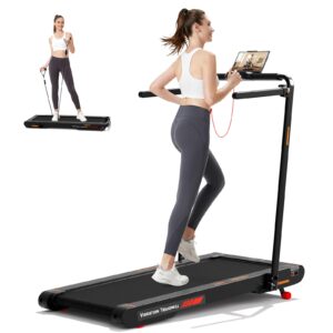 Sperax 4‑in‑1 Foldable Vibration Walking Pad, 2.5HP Home Treadmill, 12 km/h Max Speed, 6% Incline, LED Display, App & Remote Control Compatible