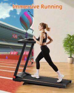 Superun Treadmills for Home Foldable With 5% Incline, 16km/h, 112 * 42cm, 158KG Capacity Folding Treadmill, 2573W Motor Running Machines for Home with APP Control, Door to Door Delivery - Image 2
