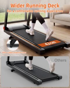 Superun Treadmills for Home Foldable With 5% Incline, 16km/h, 112 * 42cm, 158KG Capacity Folding Treadmill, 2573W Motor Running Machines for Home with APP Control, Door to Door Delivery - Image 5