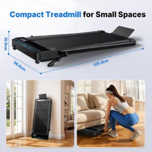 MERACH Walking Pad Treadmill with 6% Incline, 2-in-1 Foldable Treadmill for Home with Handrails, 3.0HP Motor, Max Speed 12km/h, LED Display & Smart APP, 300 LBS Weight Capacity, Space-Saving Design - Image 7
