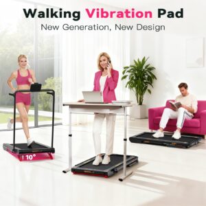 Sperax 4‑in‑1 Vibration Treadmill, 10% Auto Incline Foldable Walking Pad, Max Speed 12km/h with APP & Remote Control for Home Use - Image 2