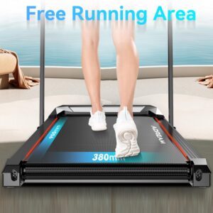 Walking Pad Treadmill with Incline, ADREAM Foldable Under Desk Treadmill, Portable Walking Running Machine with Remote Control and LED Display - Image 8