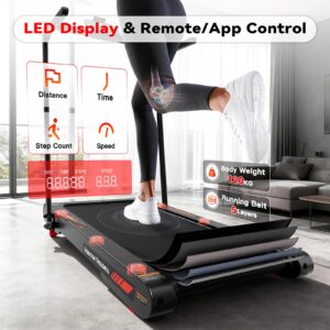 Sperax 4‑in‑1 Foldable Vibration Walking Pad, 2.5HP Home Treadmill, 12 km/h Max Speed, 6% Incline, LED Display, App & Remote Control Compatible - Image 5