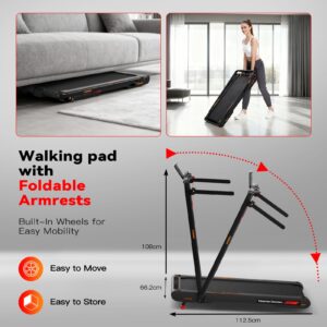 Sperax 4‑in‑1 Foldable Vibration Walking Pad, 2.5HP Home Treadmill, 12 km/h Max Speed, 6% Incline, LED Display, App & Remote Control Compatible - Image 6