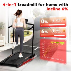 Sperax 4‑in‑1 Foldable Vibration Walking Pad, 2.5HP Home Treadmill, 12 km/h Max Speed, 6% Incline, LED Display, App & Remote Control Compatible - Image 4