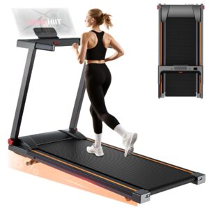 Superun Treadmills for Home Foldable With 5% Incline, 16km/h, 112 * 42cm, 158KG Capacity Folding Treadmill, 2573W Motor Running Machines for Home with APP Control, Door to Door Delivery