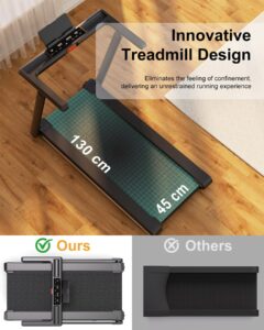 Lacuffy Foldable Treadmill with 12% Auto Incline, 181KG Capacity Treadmills for Heavy People, 18KM/H Running Machine for Home, APP Control with AI Coach, 4 Massage Modes - Image 7