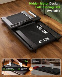 Superun Foldable Treadmill 12% Auto Incline, 181KG Capacity Treadmills for Heavy User Hidden Motor Design, 18KM/H Treadmills for Home 4 Vibration Modes, APP Control Running Machine AI Training Coach - Image 6