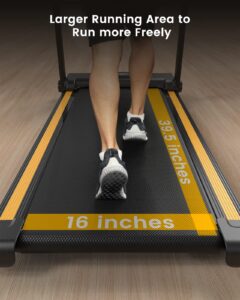 UREVO 2.25HP Treadmills for home foldable, 1-10 KM/H Compact Design Walking Pad with 12 HIIT Modes, Portable Folding treadmill for Home Office - Image 4